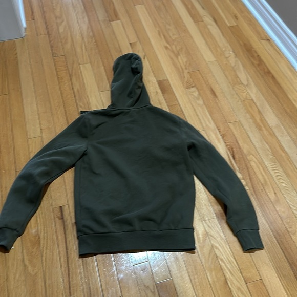 H&M Basic Zip Hoodie Sweater - Dark Green - Size Small - Picture 3 of 7